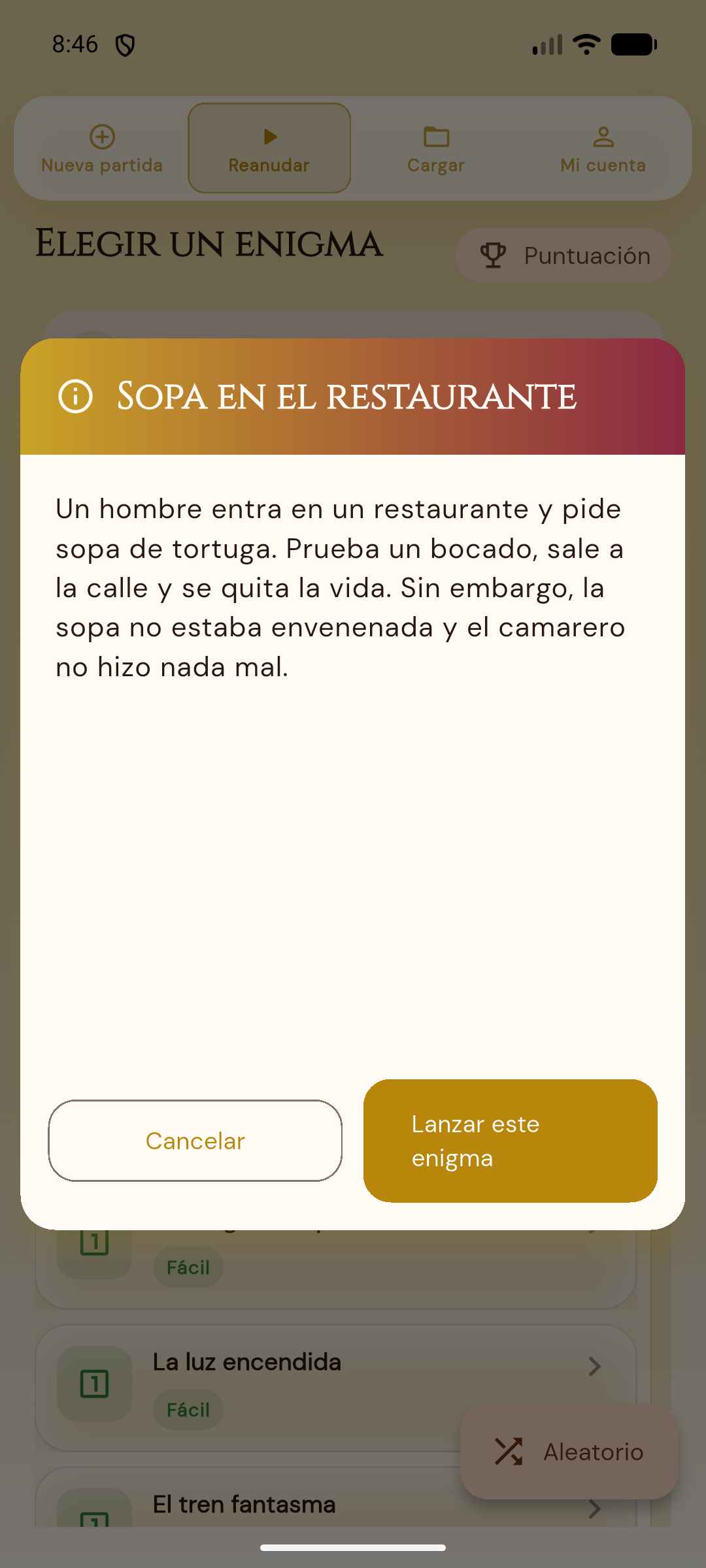 Fase de preguntas