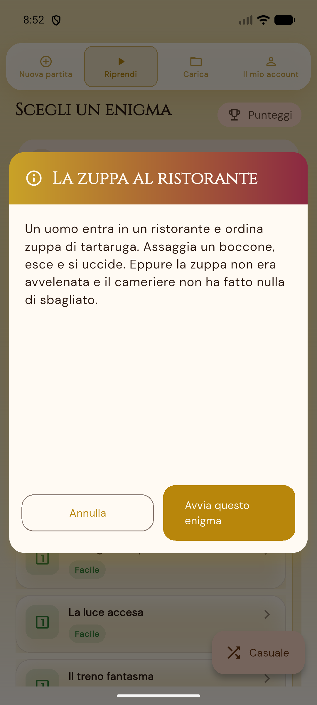 Fase domande